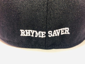 「IB×RHYME SAVER」Baseball Cap-ブラックボディ-前黒×後白